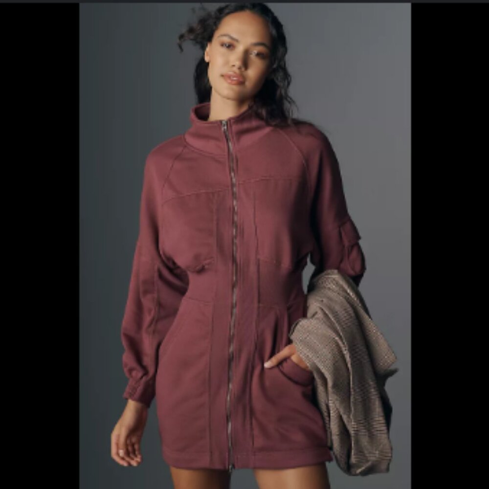 Brand New Daily Practice by Anthropologie Long-Sleeve Pop Trick Mini Dress